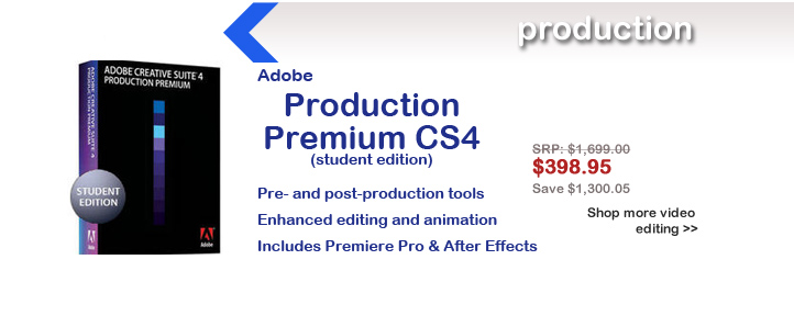 Adobe Production Premium CS4 Studention